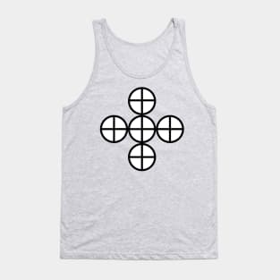 Abstract Medieval Cross Tank Top